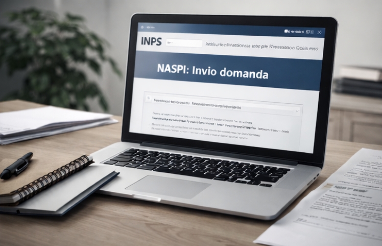 Ілюстрація оформлення NASPI: відправка форми онлайн