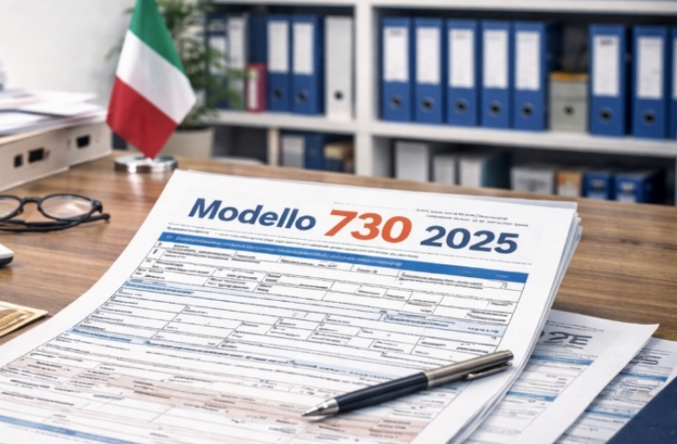 Modello 730 2025 в Італії — податкова декларація